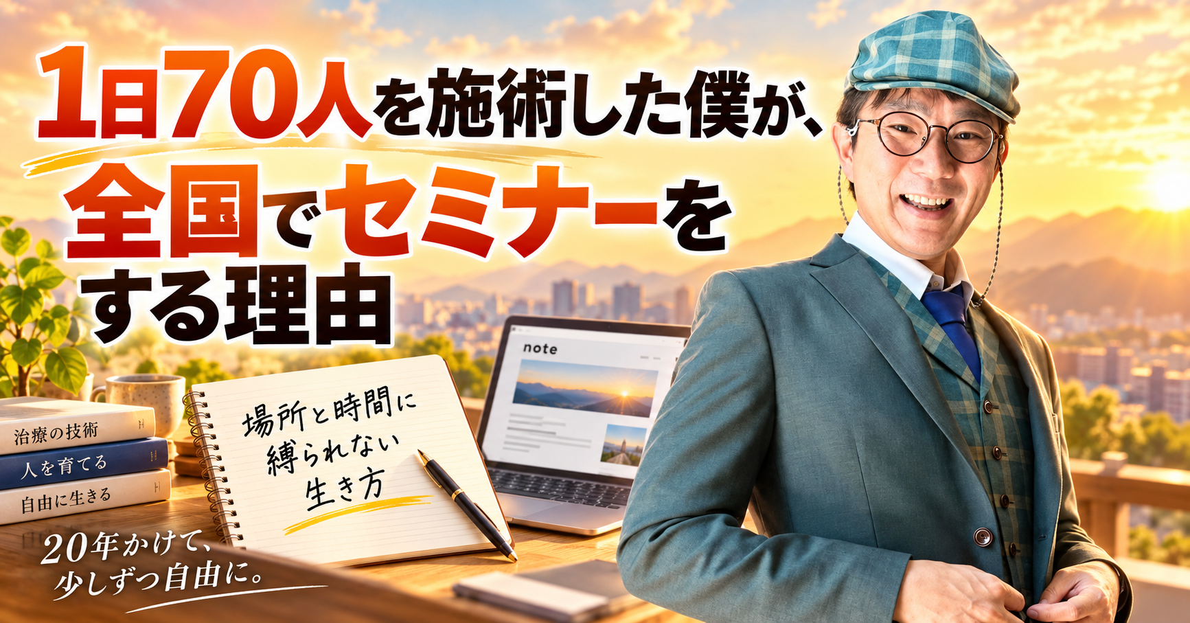 1日70人を施術した僕が、全国でセミナーをする理由