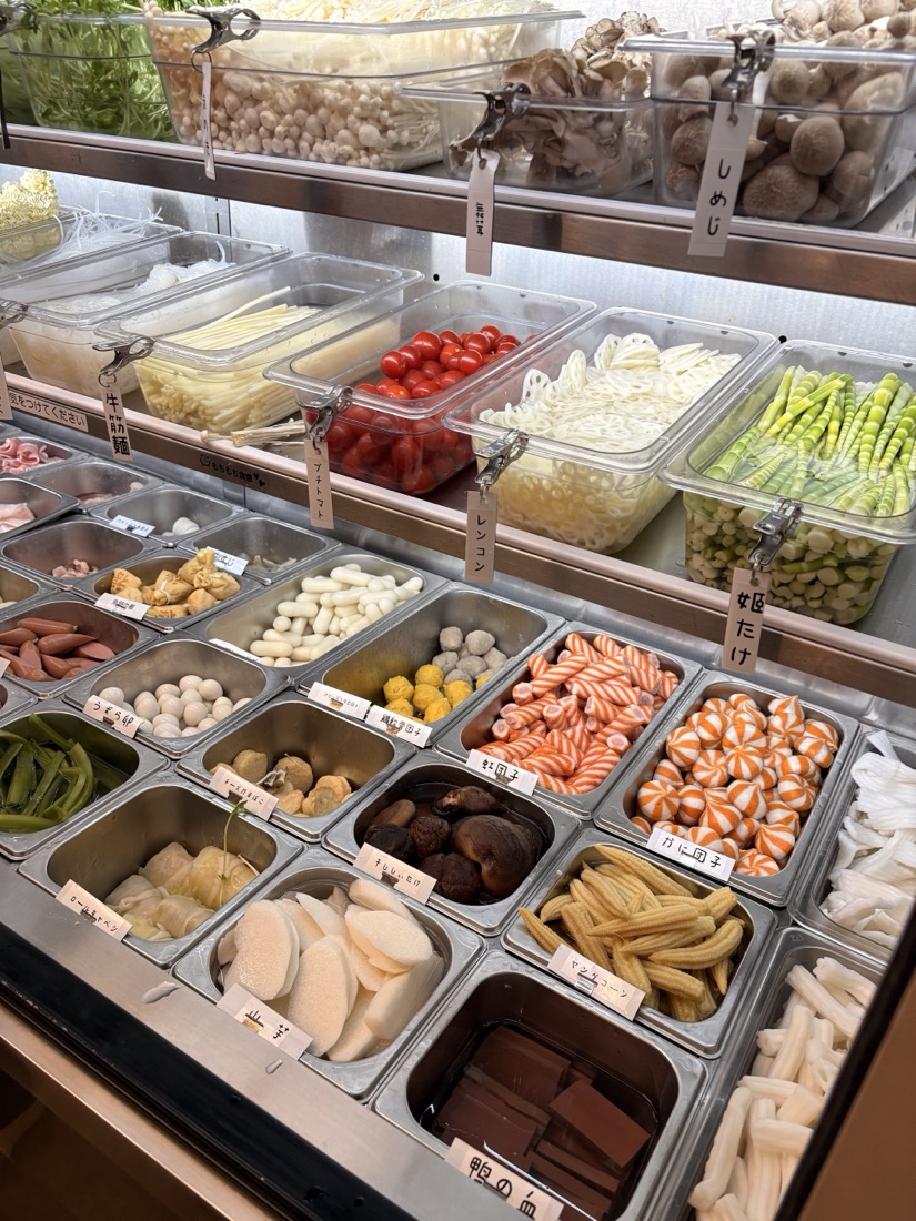 麻辣担のお店の具材ケース